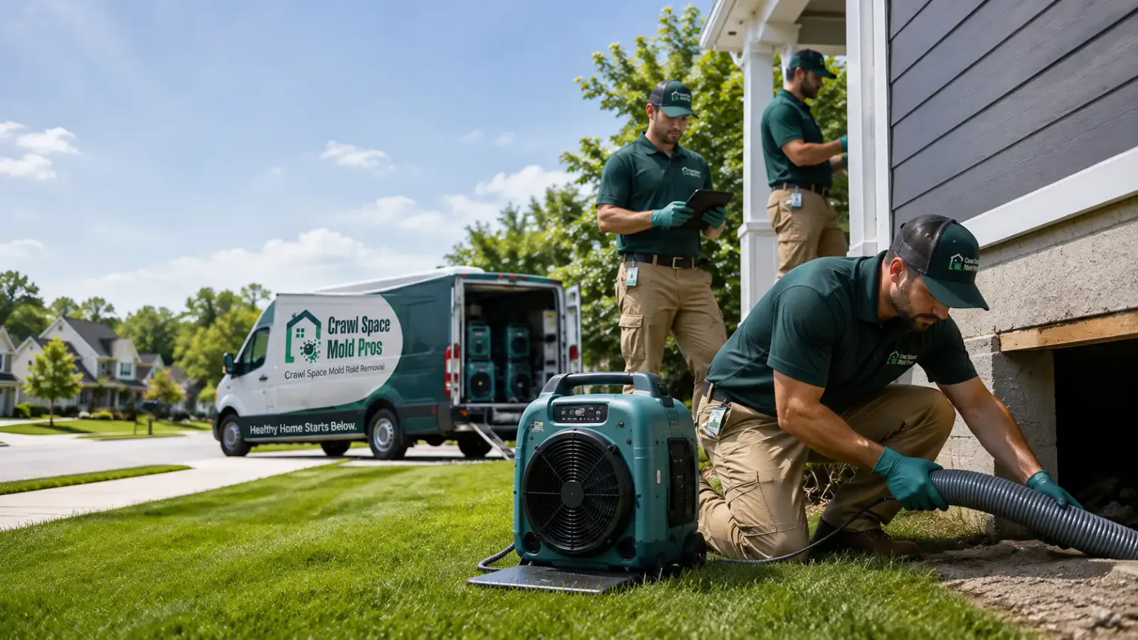 Crawl Space Mold Removal in Fall River, WI